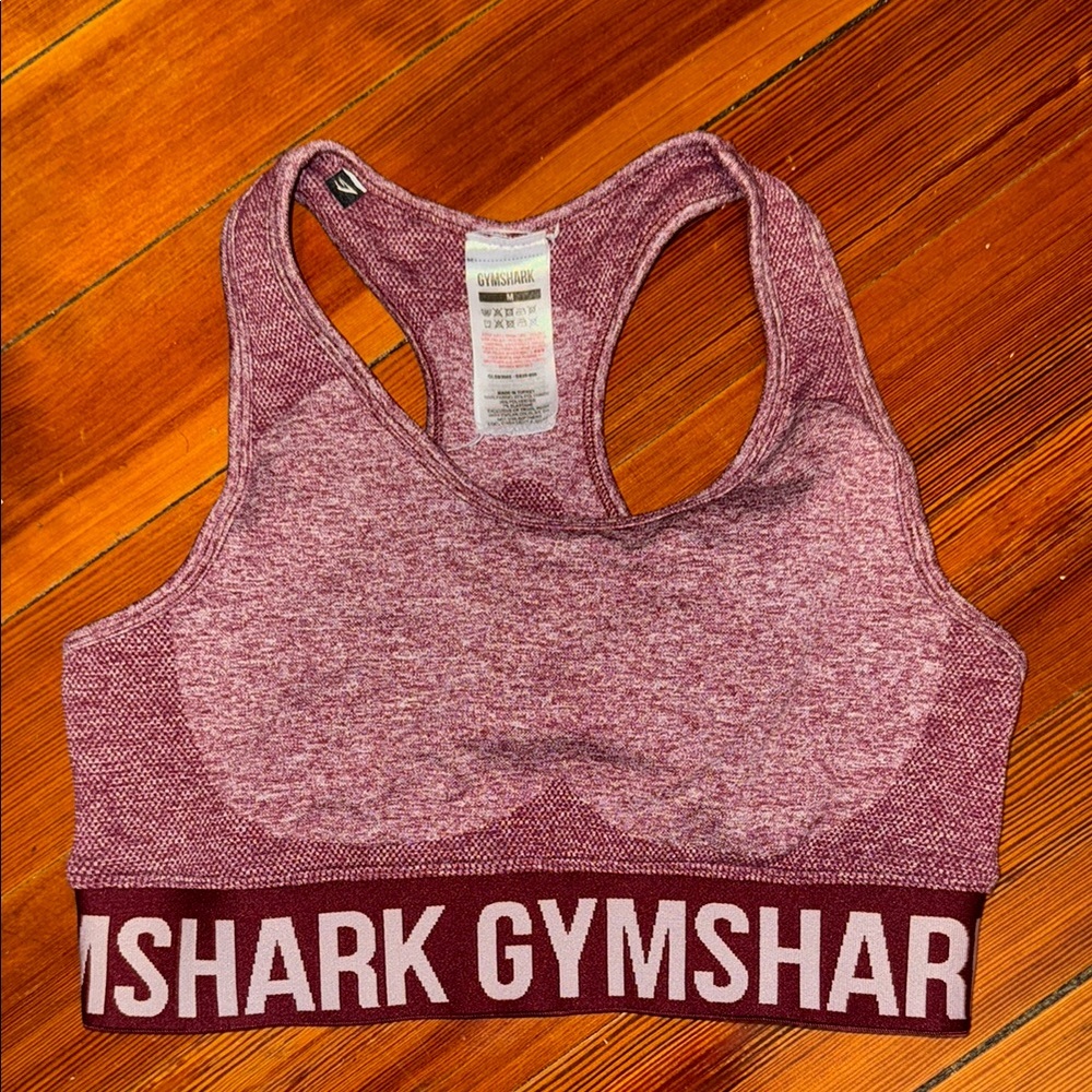 Gymshark Women's Burgundy Sports Bra